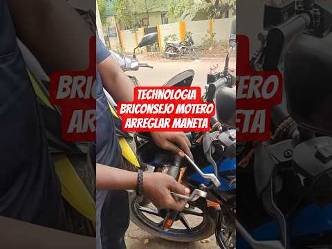 Briconsejo Motero, como arreglar una maneta doblada en menos de 9 segundos. #motos #motociclismo