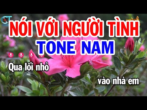 Karaoke Nói Với Người Tình Tone Nam ( Dm ) Nhạc Sống Beat Mới Nhất || Karaoke Tuấn Kiệt