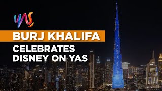 Burj Khalifa Celebrates Disney Abu Dhabi on Yas Island in Spectacular Style 🎆