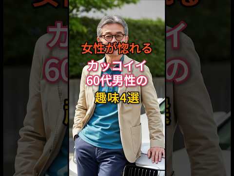 50万ビュー🎯女性が惚れる、カッコイイ60代男性の趣味4選 #知恵 #雑学 #60代 #趣味 #男性