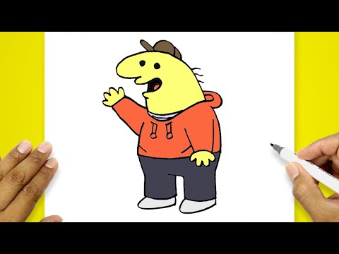 How To Draw A Cartoon Character Easy | Charlie Smiling Friends