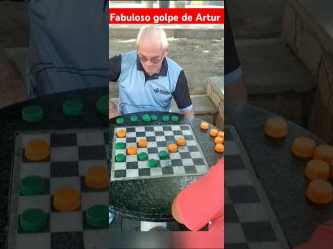 Golpe de Livro: A Jogada Genial de Artur #jogodedamas #checkers #damas