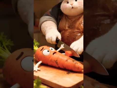Mr. Carrot in Danger. #carrot #cat #shorts #funny