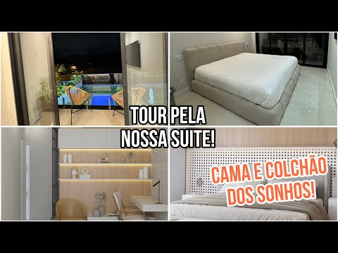 TOUR NOSSA SUITE: CAMA DOS SONHOS COM COLCHÃO EMMA PREMIUM HYBRID