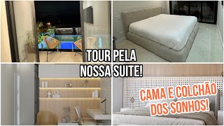 TOUR NOSSA SUITE: CAMA DOS SONHOS COM COLCHÃO EMMA PREMIUM HYBRID