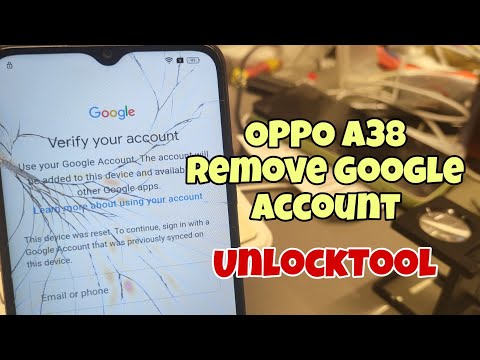 OPPO A38 (CPH2579), Remove Google Account, Bypass FRP. UnlockTool.