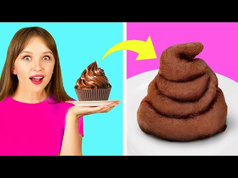 FUNNY FOOD SITUATIONS 🧁💩😁 DIY Food Pranks & Mukbangs by BRAVO!