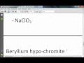Polyatomic Ions and Their Compounds