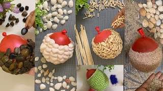 How to make flower pot with balloon | Flower vase making with balloon |#balloncraft #craft