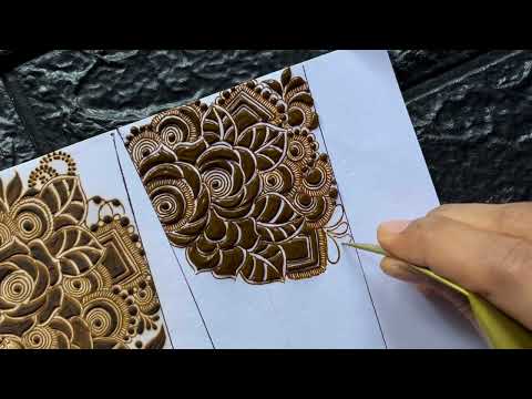 Dubai Style Floral Bridal Mehndi Designs || Beautiful Floral Henna