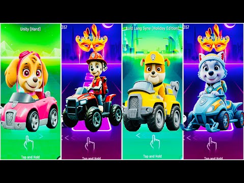 PAW PATROL MARSHALL  🆚 PAW PATROL SKYE  🆚 PAW PATROL RYDER 🆚 PAW PATROL CHASE  🎶 Tiles Hop EDM RUSH