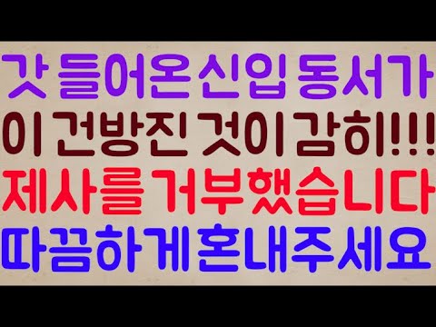 [싫은데?ㅋㅋ🤪🤪] 갓 결혼해 들어온 신입 동서가 이 어리고 건방진 것이 감히!! 시댁 제사를 거부했습니다 여러분이 따끔하게 혼내주세요