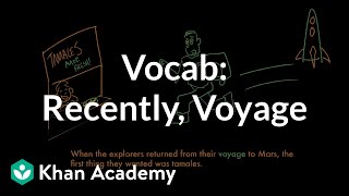 Recently, Voyage | Vocabulary | Khan Academy