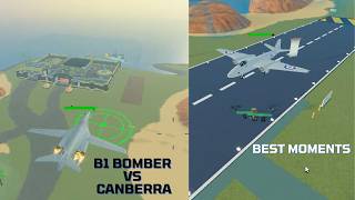 Military Tycoon B1 Bomber VS Canberra in Military Tycoon Roblox