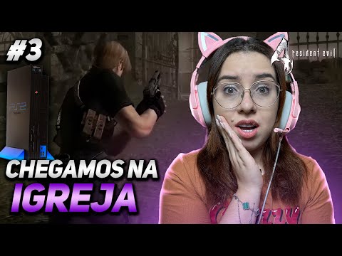 RESIDENT EVIL 4 NO PROFISSIONAL NO PS2! - ENCONTRAMOS A IGREJA! (EP. 3)