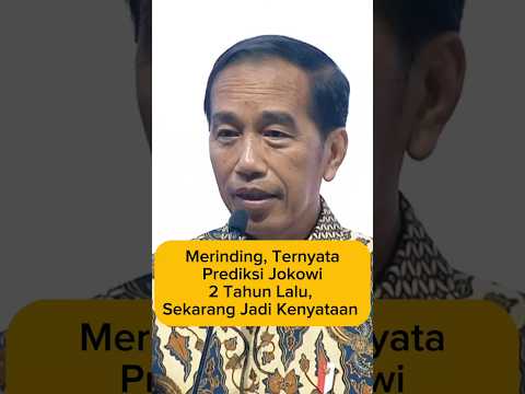 Merinding, Ternyata Prediksi Jokowi 2 Tahun Lalu Sekarang Jadi Kenyataan #jokowi #prabowo #presiden