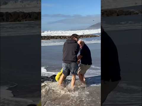 Lifeguard Saved during rogue wave!