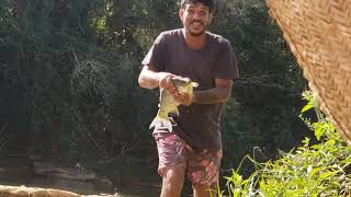 Um segundo a mais esse monstro jogava a vara dentro da água !