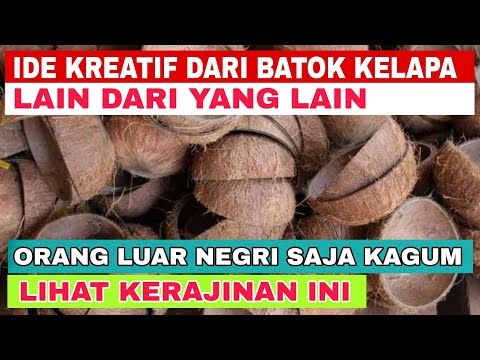 ide kreatif dari batok kelapa‼️kerajinan tempurung kelapa@BANG SYAM 22