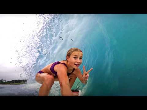 MY DAUGHTERS FIRST BARREL!! Bucket List Lessons, Safety, and Giant Water Slides!!
