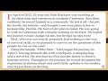 Nick's Journey: Lessons Learned