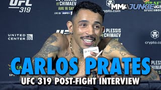 Carlos Prates accepts MVP's challenge for Brazil after vicious spinning elbow knockout | UFC 319