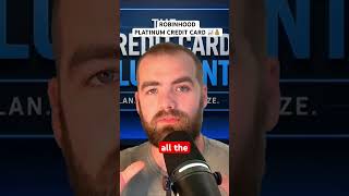 ROBINHOOD PLATINUM CREDIT CARD 💳 📈💰 #creditcardreview