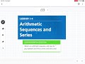 Exploring Arithmetic Sequences and Series
