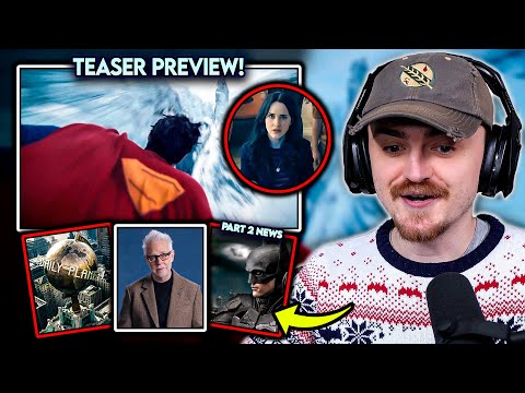 SUPERMAN Teaser Trailer Preview REACTION + The Batman 2 News!!