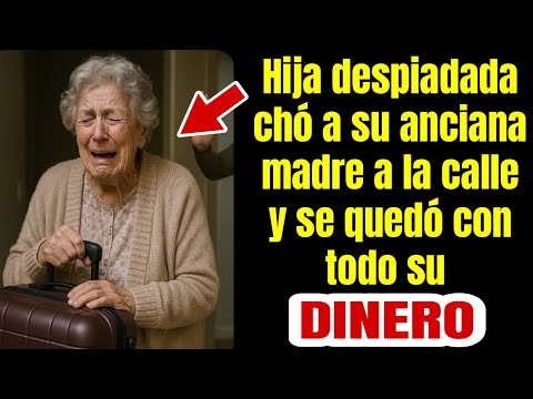 Hija despiadada echó a su anciana madre a la calle y se quedó con todo su dinero!