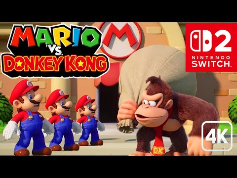 Mario vs Donkey Kong (Switch 2) - Full Game Walkthrough 100% (4K 60FPS)