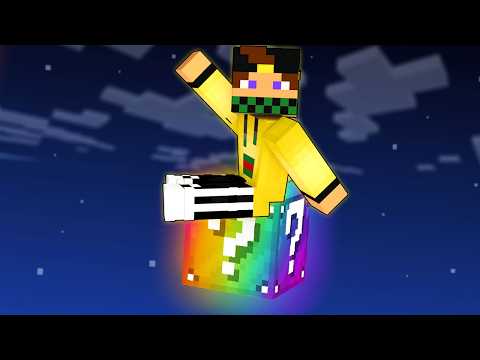 MINECRAFT MA C'È SOLO UN BLOCCO di LUCKY BLOCK ARCOBALENO