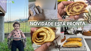 VLOG NOVIDADE ESTÁ PRONTA pão recheado e pequenas alegrias #veda25