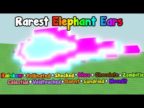 I Grew The Rarest Elephant Ears In Grow A Garden!