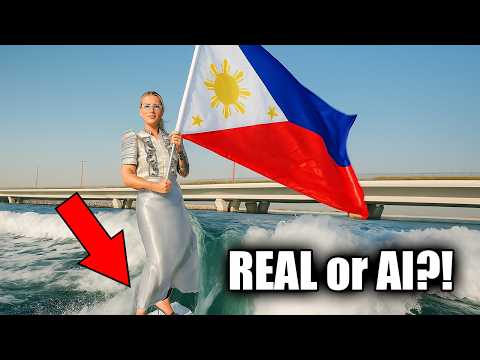 Nag-surf na naka-heels habang may hawak na PH Flag?! | Karolina Agata Viral Story