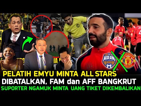 🔴 FAM & AFF GULUNG TIKAR❗️PELATIH MU MINTA LAGA DIBATALKAN ● FANS MALAY MINTA KEMBALIKAN UANG TIKET