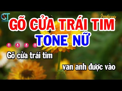 Karaoke Gõ Cửa Trái Tim Tone Nữ ( Am ) Nhạc Sống Beat Mới | Karaoke Tuấn Kiệt