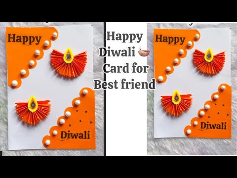 Happy Diwali Card For Friend / how to make card for Diwali #diwali