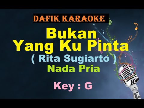 Bukan Yang Kupinta (Karaoke) Rita Sugiarto Nada Pria/Cowok Male Key Dangdut Original