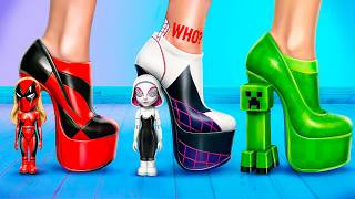 Minecraft 2 in Real Life! How to get into Minecraft? Fake Superheroes vs Real Superheroes!