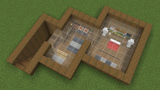 Minecraft - How to build an Underground Starter House 4
