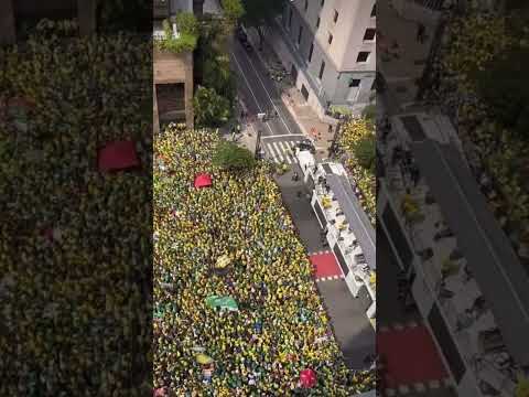 IMAGEM IMPRESSIONANTE DA MANIFESTAÇÃO PRÓ BOLSONARO, HOJE, QUE MOSTRA CERCA DE 1 MILHÃO DE PESSOAS!