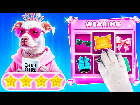 Salvamos um Cachorro Abandonado! Transformação do Dress to Impression!