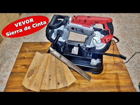 Cortes perfectos Sierra de cinta Vevor para trabajos de madera y metal diy / corte de tubos y tablas