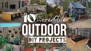 These 10 Outdoor Projects changed my entire Backyard | outdoor project ideas #diyprojects #backyard