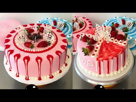 TUTORIAL PARA DECORAR TORTAS CON CREMA DE FRUTILLA Y ADORNAR CON CHOCOLATE