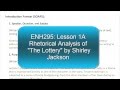 Rhetorical Analysis Concepts and Strategies