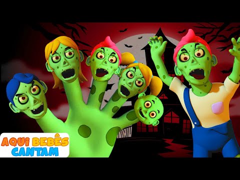 Família Dos Dedos Dos Zumbis De Halloween | Finger Family | Rimas infantis | Aqui Bebês Cantam