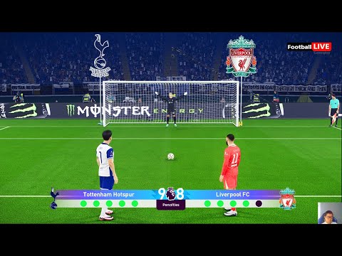 Tottenham vs Liverpool - Penalty Shootout | Premier League 24/25 | Salah vs Son | eFootball PES