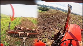 QUASE ARRANQUEI A CERCA COM A NIVELADORA! MASSEY FERGUSON 95X AGORA FICOU BOM!